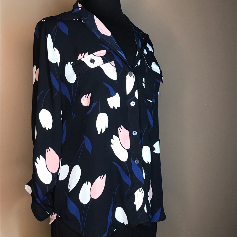 Petite Multi-Colored Blouse